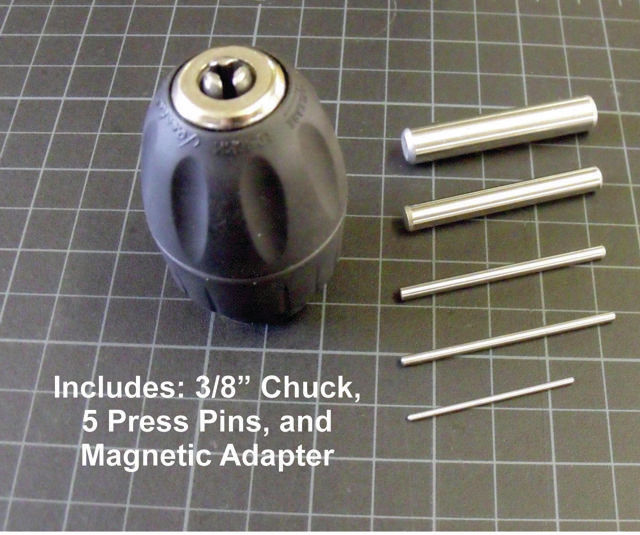 Arbor Press Magnetic Pin Press 3/8" Chuck Tool